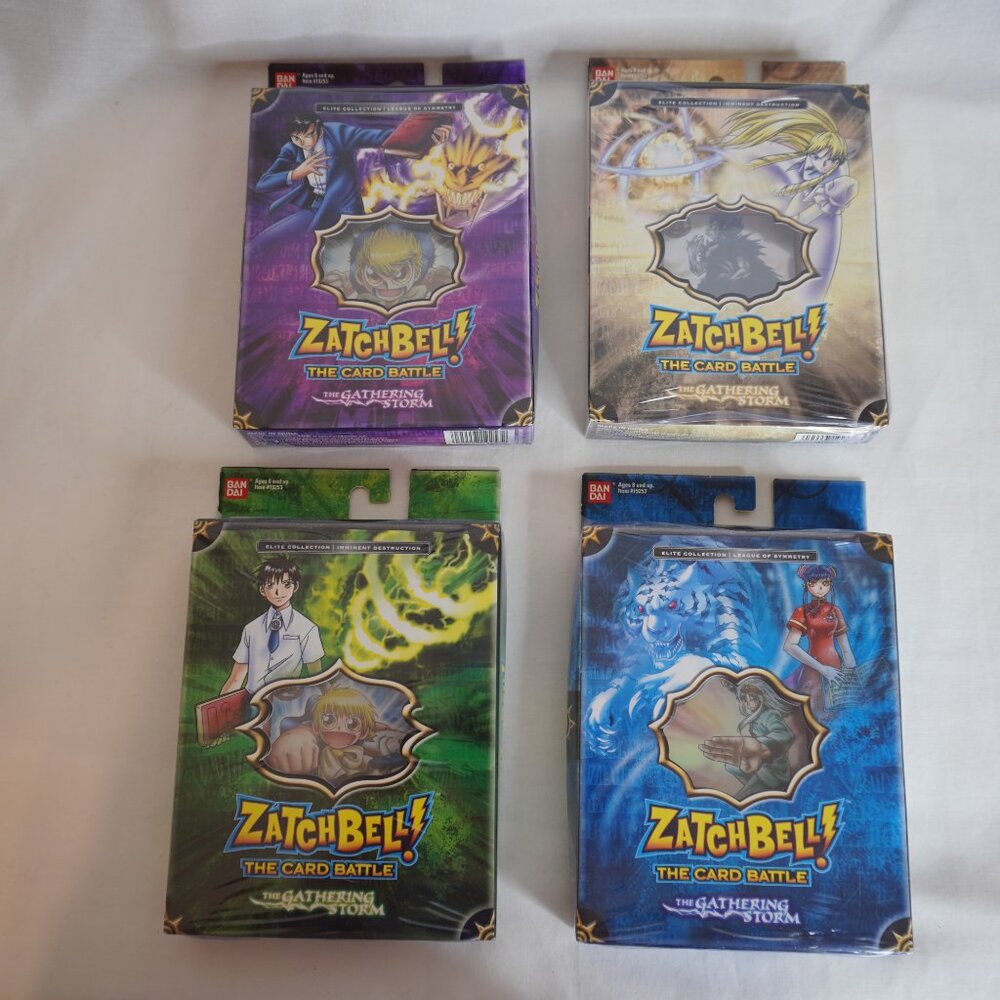 Zatch Bell! Gathering Storm TCG - 4 Starter Decks (2006) - Sealed Trading Card